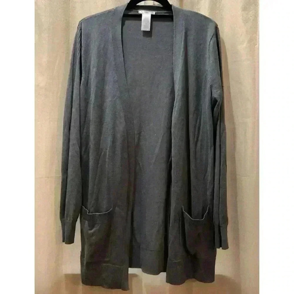 Mattie M Cardigan Gray Size Large - Picture 1 of 3